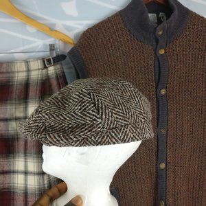 The Irish Country Look-Wool Vest, Wool Paperboy hat with measurements @jerbear74